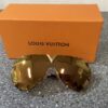 Louis Vuitton Z0896e Brille  | Goldtone Metal Oversized Drive Sunglasses | mit Originalverpackung | Zustand: Sehr Gut – Bild 2