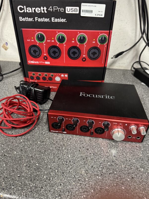 Focusrite Clarte 4 Pro Usb  | mit Originalverpackung | Zustand: Sehr Gut – Bild 4