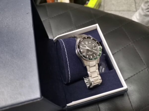 Maserati GMT Automatic Uhr  | mit Originalverpackung | Zustand: Neu – Bild 4