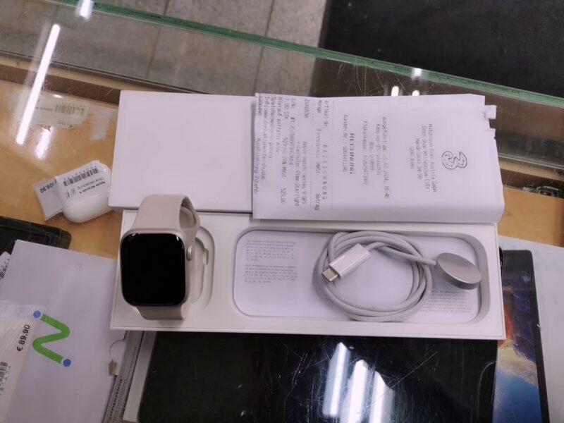 Apple Watch Series 9 (GPS + Cellular) 41mm Aluminium Polarstern mit Sportarmband S/M Polarstern | mit Originalverpackung | mit org. Rechnung vom 25.07.2024 | Zustand: Wie Neu – Bild 5