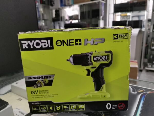 Ryobi Akku-bohrschrauber 'rdd18c1-0 18 V One+ Hp Brushless | mit Originalverpackung Solo  | Zustand: Neu