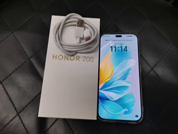Honor 200 Lite Cyan Lake 256 Gb  | mit Originalverpackung | SimLock: Frei | Zustand: Wie Neu | Farbe: schwarz – Bild 5