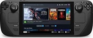 Valve Steam Deck, 64GB Flash+ 200Gb SD Karte | Hülle schwarz |  mit Ladegerät | Zustand: Sehr Gut
