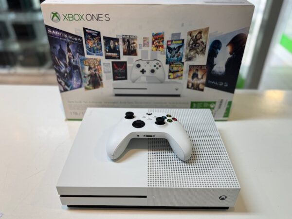 XBox One S 1TB | Mit Verpackung  |  1 Controller  |  HDMI Kabel  |  Stromkabel   | Zustand: Sehr Gut | Farbe: weiss – Bild 2