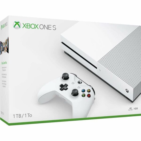 XBox One S 1TB | Mit Verpackung  |  1 Controller  |  HDMI Kabel  |  Stromkabel   | Zustand: Sehr Gut | Farbe: weiss – Bild 3