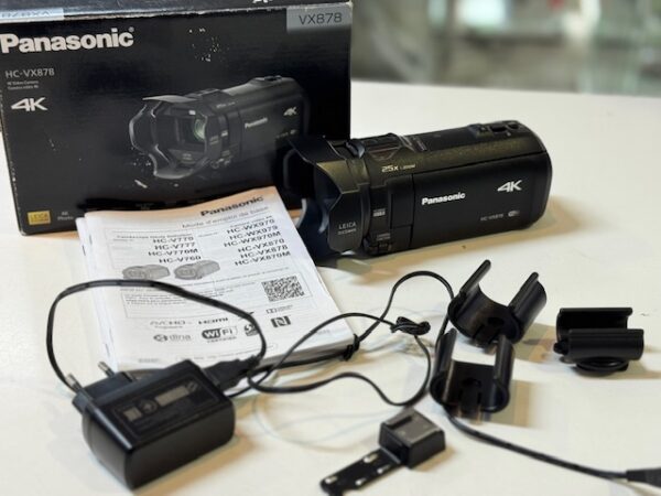 Panasonic HC-VX878 Leica Camcorder 4K Video | Mit Verpackung  |  Ladegerät  |  Beschreibung | Zustand: Gut – Bild 3