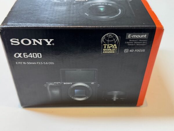 Sony Alpha 6400 Schwarz Mit Objektiv Af E 16-50mm 3.5-5.6 Oss Pz | Zustand: Neu – Bild 3