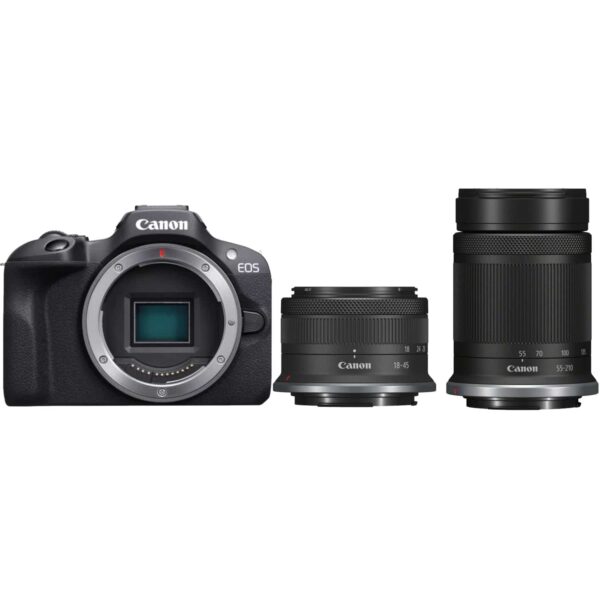 Canon Eos R100 Mit Objektiv Rf-s 18-45mm Und Rf-s 55-210mm | Zustand: Neu