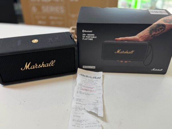 Marshall Middleton Black And Brass | Mit Verpackung  |  Originale Rechnung von 30.4.25 | Zustand: Wie Neu – Bild 2