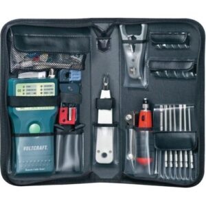 Kabeltester VOLTCRAFT CT-5 | Netzwerk-Service-Set Tasche scwarz | Zustand: Gut