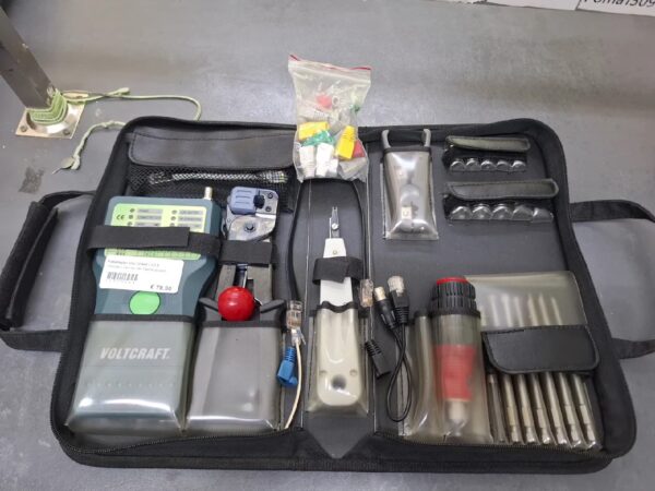 Kabeltester VOLTCRAFT CT-5 |  Netzwerk-Service-Set Tasche scwarz | Zustand: Gut – Bild 2