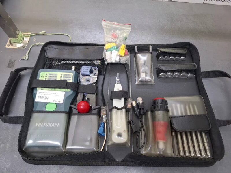 Kabeltester VOLTCRAFT CT-5 |  Netzwerk-Service-Set Tasche scwarz | Zustand: Gut – Bild 2