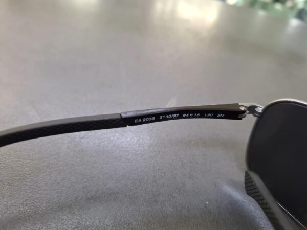 Emporio Armani EA2033 313087 | Sonnenbrille gunmetal rubber | grey | Zustand: Sehr Gut – Bild 4