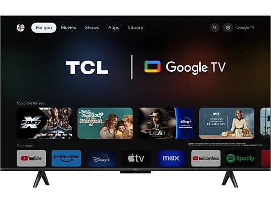 TCL 43P715 Smart TV 43 Zoll | Mit Fernbedienung | Zustand: Sehr Gut