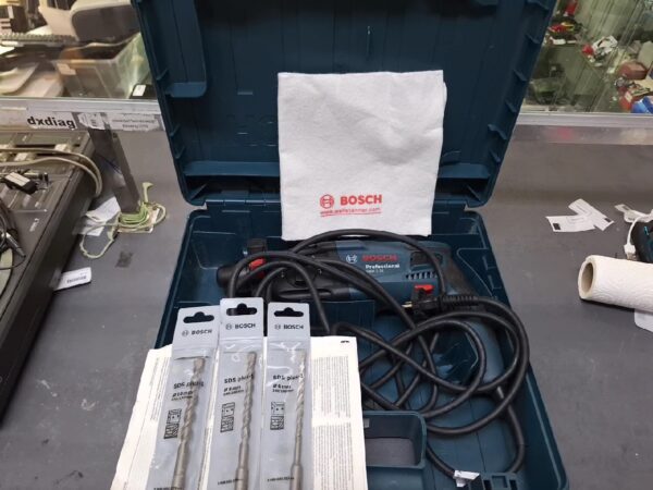 Bosch Professional  GBH 2-21 | Elektro-Bohr- | Meißelhammer | SDS-Plus 720 W | Koffer mit 3 x Bohrer | Zustand: Wie Neu – Bild 2