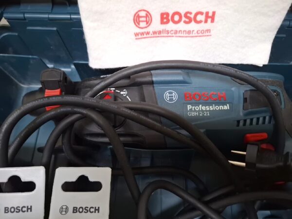 Bosch Professional  GBH 2-21 | Elektro-Bohr- | Meißelhammer | SDS-Plus 720 W | Koffer mit 3 x Bohrer | Zustand: Wie Neu – Bild 3