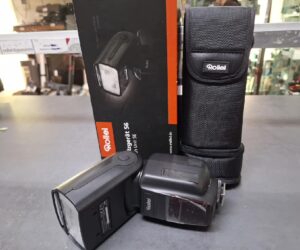 Rollei Blitzgerät 56 Flash Unit 56 | mit Originalverpackung | für Canon und Nikon | Zustand: Sehr Gut