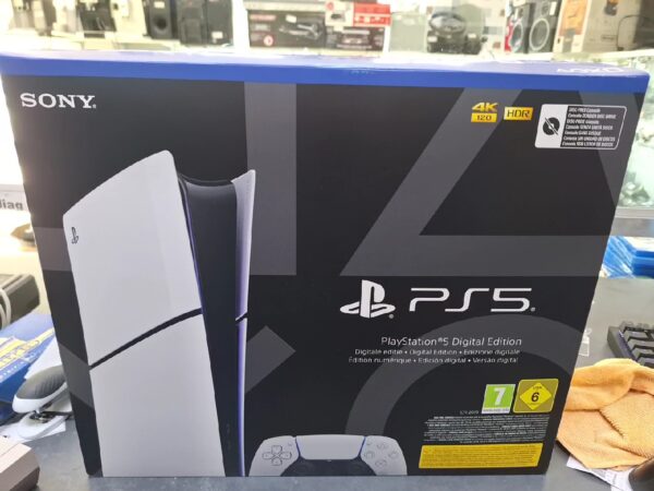 Sony PS5 Slim 1TB Digital Edition | Verpakung aufgemacht | Zustand: Neu | Farbe: schwarz – Bild 3