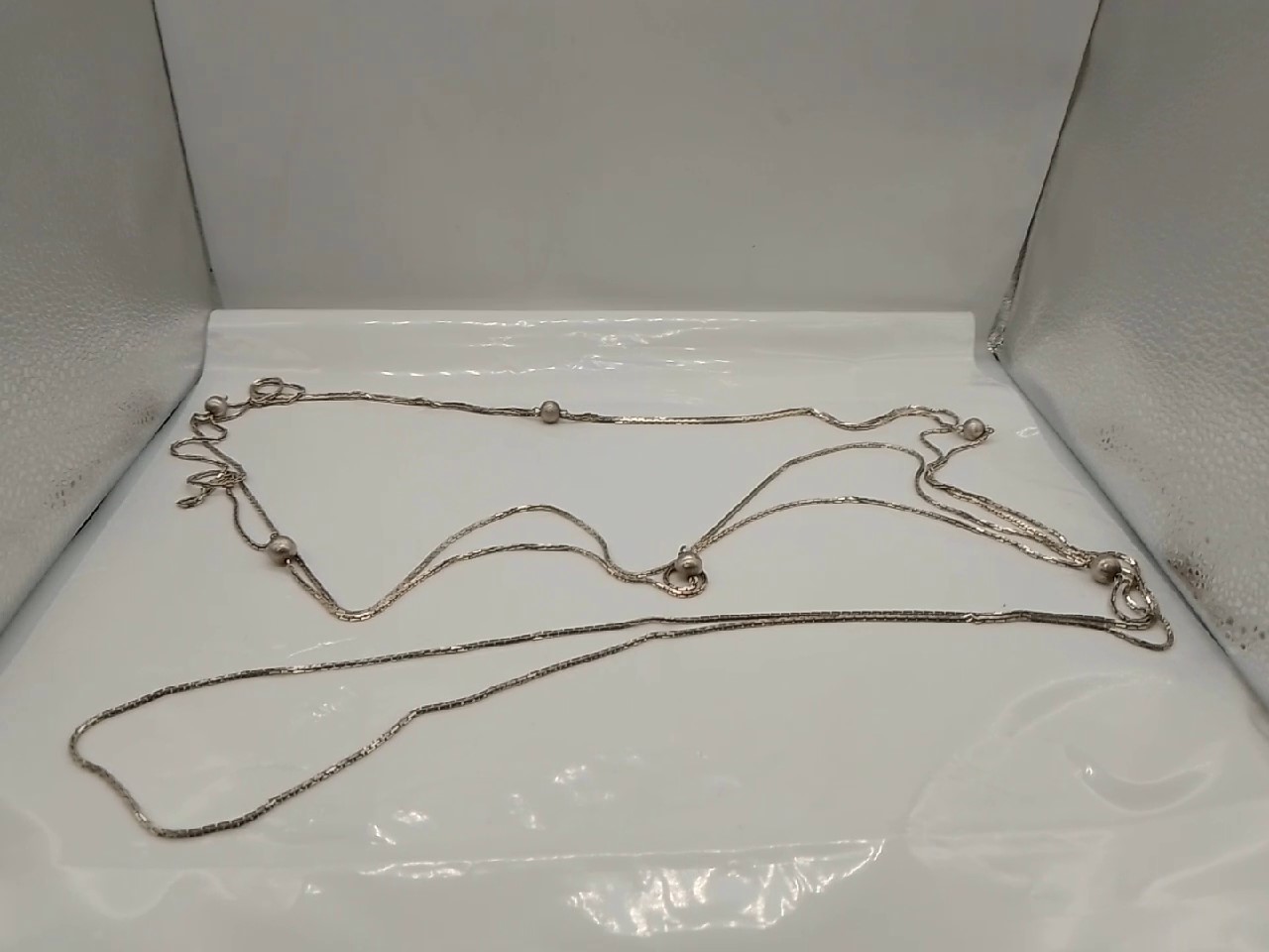 Katte Mit Kugel Silber 65g | erste Runde mit Kugel-130cm
zweite Runde- 200cm | Zustand: Sehr Gut – Bild 2