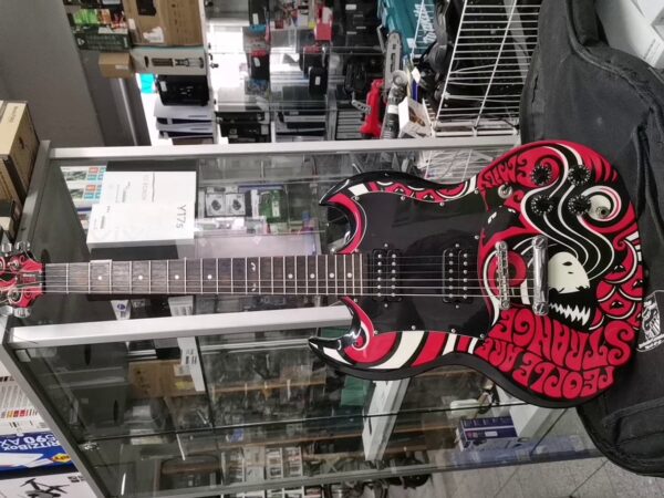 Emily The Strange Epiphone Gitarr | Schwarze Tasche | Zustand: Gut – Bild 3