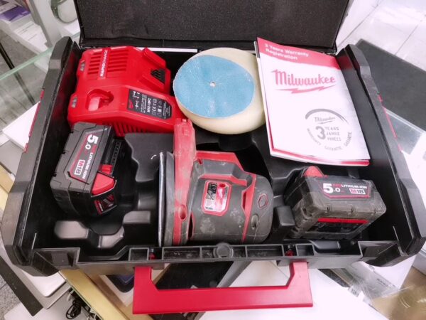 Milwaukee M18 BOS125-502B Akku-Exzenterschleifer | Koffer  | Zustand: Sehr Gut