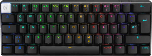 Logitech G Pro X 60 Lightspeed, Schwarz, Gx Optical Brown, Usb/bluetooth, De | Mit Tasche | Zustand: Wie Neu