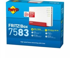 AVM 20002847 FRITZ!Box 7583, mit 2x ISDN S0 für Anlagenanschlüsse | mit Originalverpackung | Zustand: Wie Neu