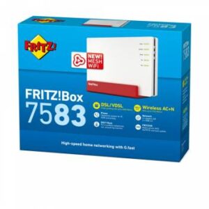 AVM 20002847 FRITZ!Box 7583, mit 2x ISDN S0 für Anlagenanschlüsse | mit Originalverpackung | Zustand: Wie Neu
