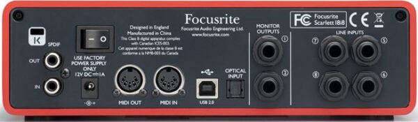 Focusrite Scarlett 18i8 Usb | Audio Interface | mit Adapter | Zustand: Sehr Gut – Bild 2