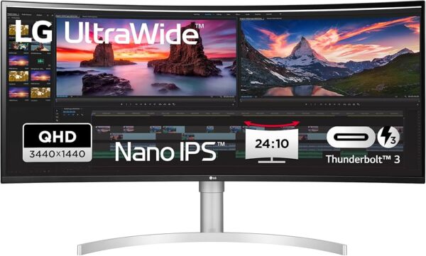 LG UltraWide Curved Monitor 38WN95C-W | Mit Verpackung  | Zustand: Sehr Gut