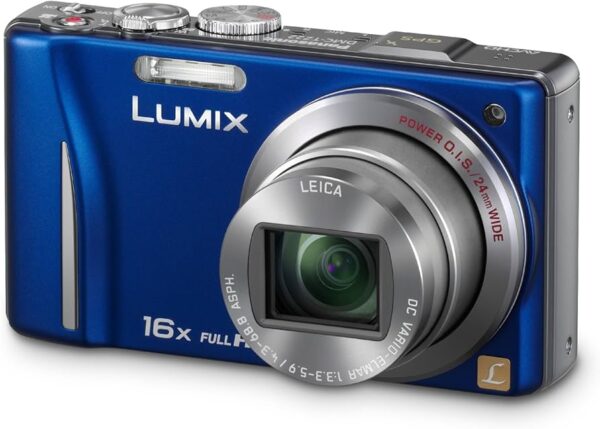 Panasonic Lumix TZ22 Digitalkamera Blau | Mit Verpackung  |  Ladegerät  |  Beschreibung  | Zustand: Sehr Gut