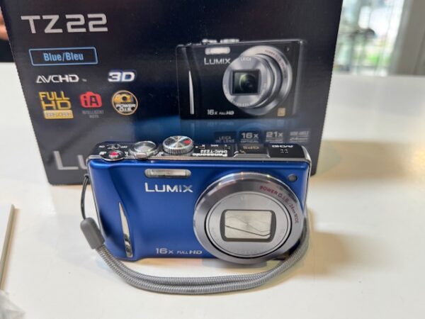 Panasonic Lumix TZ22 Digitalkamera Blau | Mit Verpackung  |  Ladegerät  |  Beschreibung  | Zustand: Sehr Gut – Bild 3