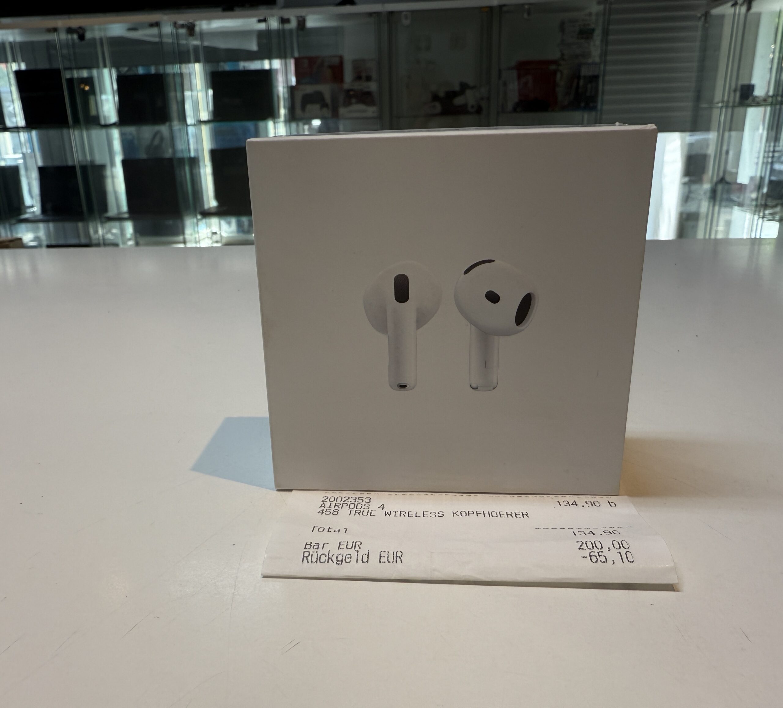 Airpods 4 Gen | MiT Verpackung Rechnung Original von MediaMarkt | Zustand: Wie Neu
