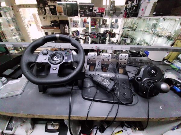 Logitech G920 Driving Force | Lenkrad + Pedale+Shifter PC PS Xbox | mit Ladegerät | Zustand: Gut – Bild 2