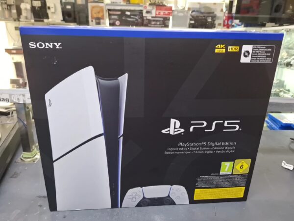 Sony PS5 Slim 1TB Digital Edition | mit Originalverpackung | Zustand: Neu | Farbe: weiss – Bild 2