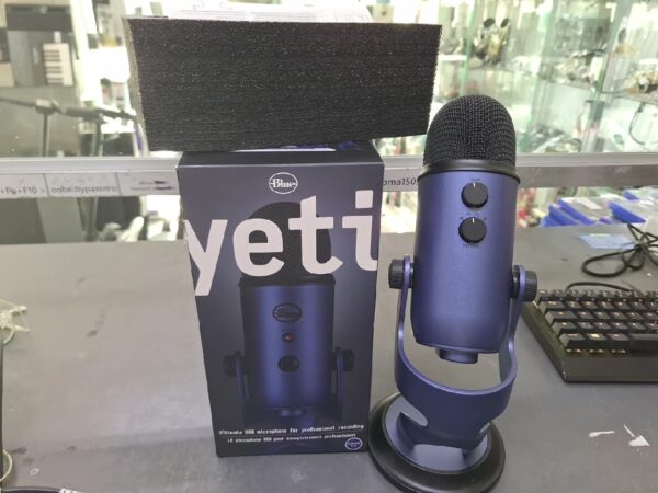 Logitech Blue Yeti Midnight Blau | mit Originalverpackung | Zustand: Sehr Gut – Bild 3