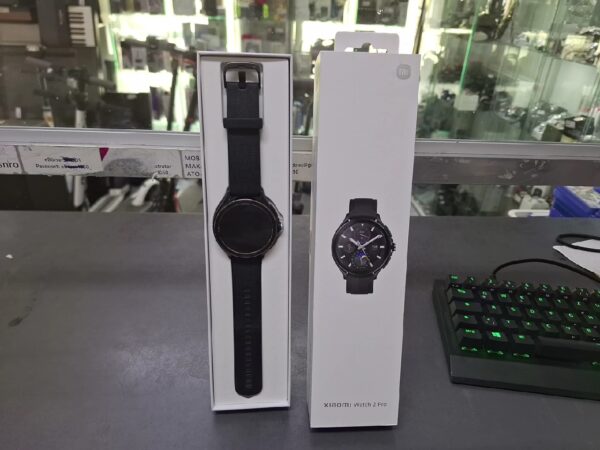 Xiaomi Watch 2 Pro schwarz | mit Originalverpackung | Armband von Garmin | Zustand: Sehr Gut – Bild 2