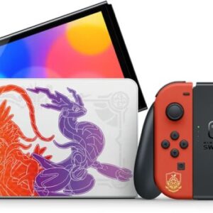 Nintendo Switch OLED - Edition | Pokemon: Karmesin & Purpur Edition | mit Originalverpackung | Zustand:: Wie Neu | Farbe: schwarz