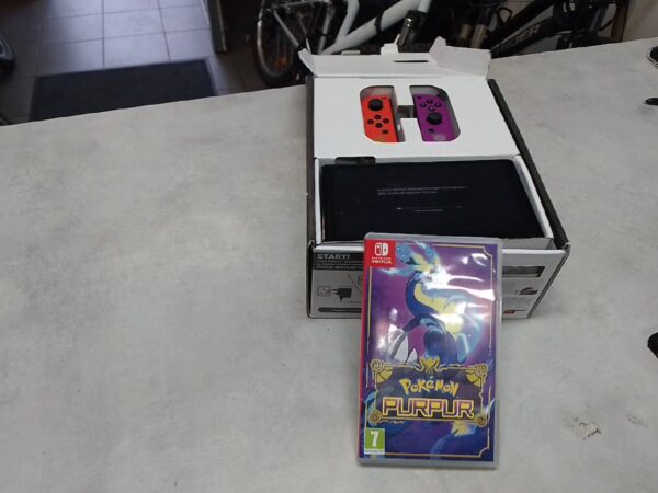 Nintendo Switch OLED - Edition | Pokemon: Karmesin & Purpur Edition | mit Originalverpackung | Zustand:: Wie Neu | Farbe: schwarz – Bild 4