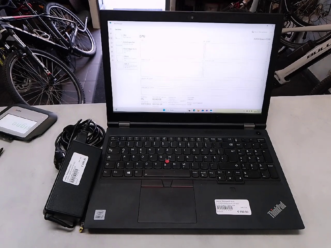 Lenovo Thinkpad P15 G1 | i7-10750H | 32GB RAM | 1TB SSD
Nvidia Quadro T2000 4GB | Zustand: Sehr Gut – Bild 2