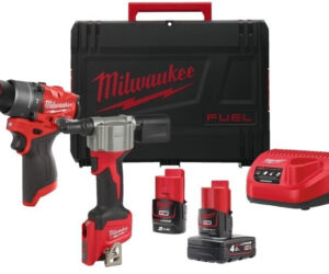 Milwaukee Akkuwerkzeug-set M12bpp2l-422x 1x2,0/1x4,0 | Koffer  | Zustand: Sehr Gut