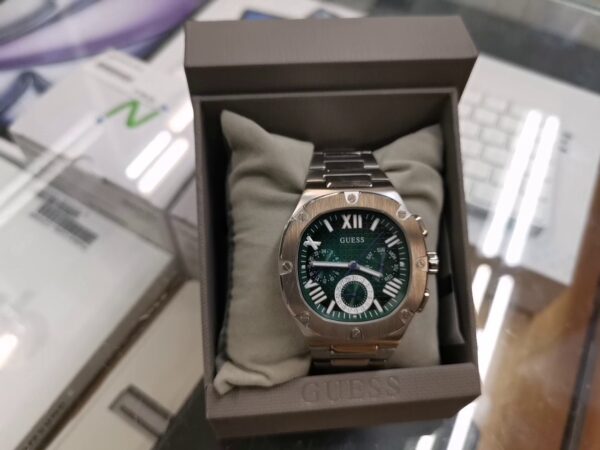 Guess Headline Silber Herren Armbanduhr | mit Originalverpackung  | Zustand: Wie Neu