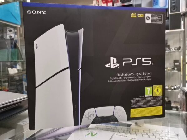 Sony PS5 Slim 1TB Digital Edition | mit Originalverpackung | Zustand: Neu | Farbe: weiss – Bild 3