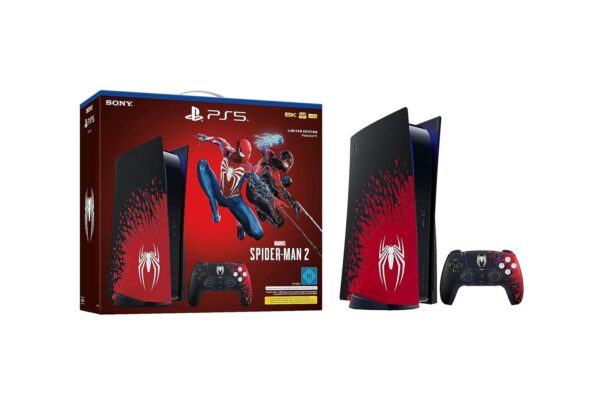 SONY PlayStation 5 Marvel`s Spider Man 2 Bundle Limited Edition Disc | Spider Man Edition mit Originalverpackung | Zustand: Sehr Gut | Farbe: schwarz