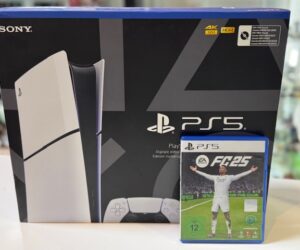 Sony PS5 Slim 1TB Digital Edition mit FC 25  | Mit Verpackung  | Zustand: Wie Neu | Farbe: weiss