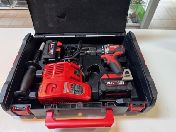 Milwaukee M18 BLPD2-502X Akku-Schlagbohrschrauber inkl. Koffer + 2 Akkus 5.0Ah | Mit Koffer  |  Ladegerät  |  2 Akkus   | Zustand: Sehr Gut – Bild 2