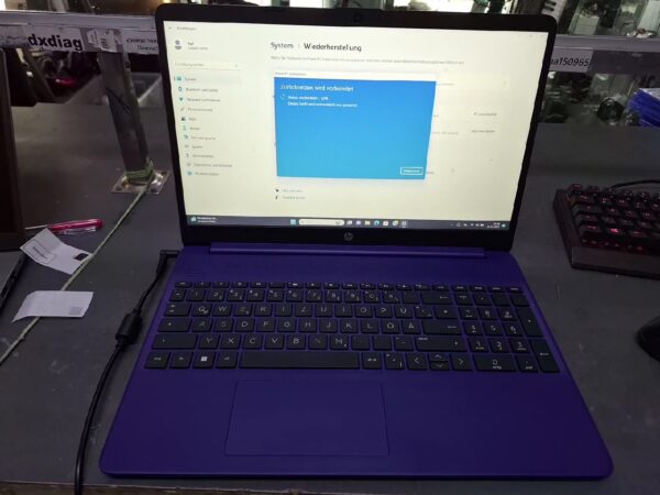 Hp 15s-eq1923ng, AMD 3020e, Indigo Blue DE | 4Gb | 128Gb SSD | Win 11 Home | mit Ladegerät | Zustand: Sehr Gut – Bild 3