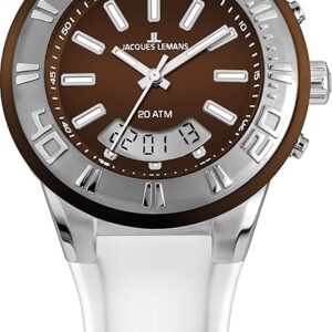 Jacques Lemans - 1-1786d | Kaufdaum 31.10.2024. Herren Armbanduhr Multi Zifferblatt Quarz Silikon | Zustand: Wie Neu