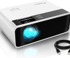 Elephas Mini Beamer. 4500 Lumen  | Beamer Für Heimkino | Unterstützt 1080p Full Hd Mit 50000 Stunden Tragbarer Led Projektor Weiß | | Zustand: Sehr Gut