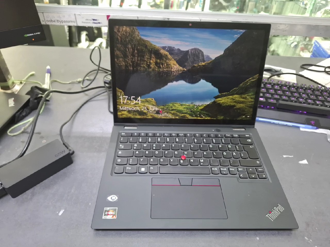 Lenovo ThinkPad L13 Yoga G3, DE | Ryzen 5 Pro 5675U |16Gb | 256Gb SSD | mit Ladegerät | Zustand: Sehr Gut – Bild 4